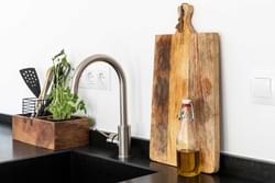 Keuken van de casas Trevélez en Pampaniera