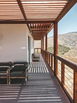 Overdekt terras van Casa Trevelez