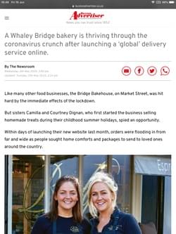 Press release for Bridge Bakehouse online launch