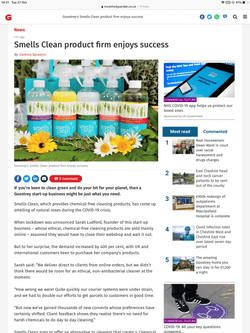 PR for ethical cleaning products company Smells Clean