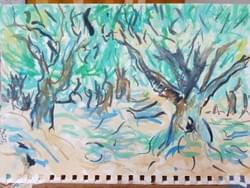 VG Blue 2023 Watercolor on Art Paper