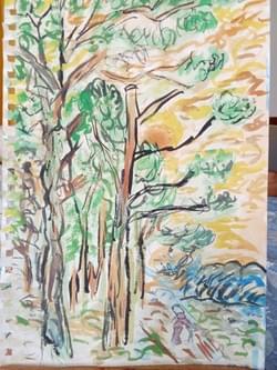 VG Prtrait of a field 2023 Watercolor on Art Paper