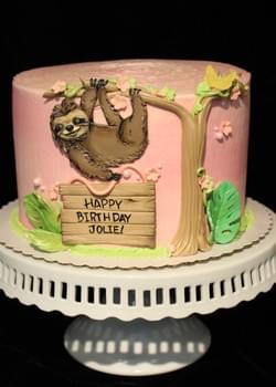 Pink Sloth Cake