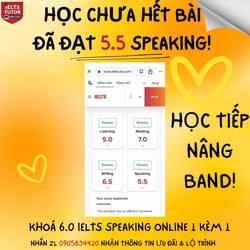 🔥 IELTS TUTOR - Luyện thi IELTS ONLINE 1 kèm 1 đảm bảo đầu ra band 6.0 - 7.0 - 8.0 (sửa bài siêu kỹ từng dấu chấm, lỗi phát âm...) 🚀 Có lớp IELTS cấp tốc (Academic & General) 