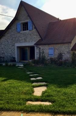 Steps to the Barn Entrance