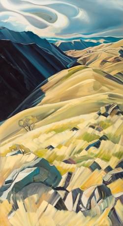 Portal - Hell's Canyon 88"x48" oil and wax on linen