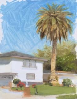 "The Sunny Side of the Street" - 10x8, Oil