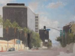 "Ventura Blvd" - 6x8, Oil