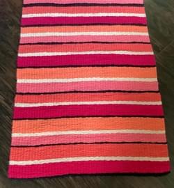 Small wool rug. Made with carpet yarn destined for the bin ...