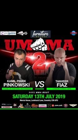 Professional MMA fight poster