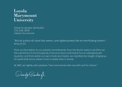 CENTER FOR IGNATIAN SPIRITUALITY POSTCARD (BACK)