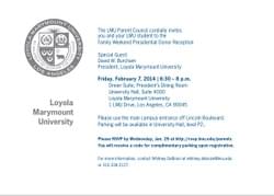 DONOR RECEPTION INVITATION