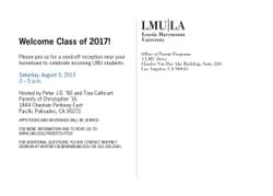 FRESHMAN SEND OFF INVITATION (BACK)