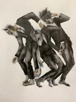 BETWEEN DOGS AND WOLVES Ballet costumes and masks by Rachel Quarmby-Spadaccini choreography Pontus Lidberg for Wiener Straatsballett 2020