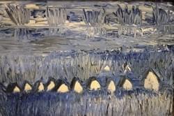 Blue Village (2018) Oil on Canvas 80 cm x 60 cm  SOLD