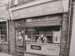 Original A. C. Allan Opticians Front Window