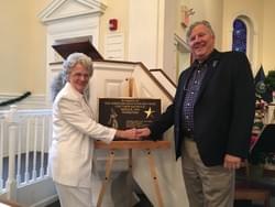 Gold Star Mother Trudy Corma with George Turak.