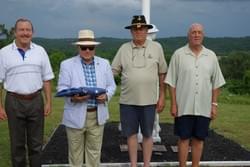 Mount America 2016 Honoree Frank Giordano generously donates tickets to the military, veterans and first responders for the Philly Pops Christmas Concert.  Left to right Admiral Garry White (Ret.), Frank Giordano, Purple Heart Veteran George Turak and MG Steve Hasham (Ret.).