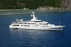 M/Y White Cloud installed wool carpet and Toli flooring