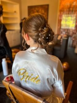 "Bridal hairstyling  service by BfabMobile - professional hair and natural makeup."