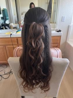"Bridal hairstyling  service by BfabMobile - professional hair and glam makeup."
