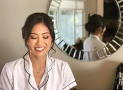 "Bridal makeup service by BfabMobile - professional airbrush and glam makeup."