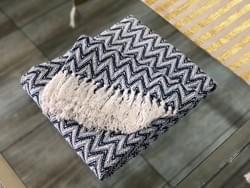 Big Herringbone Cotton Throw