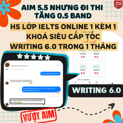 🔥Thêm 1 feedback xịn xò đến từ bạn học viên học lớp Writing trong vòng 1 tháng, aim 5.5 nhưng đi thi ẵm ngay 6.0  ======= 📍Trăm ngàn feedback yêu thương của HS IELTS TUTOR [https://www.ieltstutor.me/hall-of-fame] 📍Một hai feedback thì có thể không tin nếu feedback lên đến hàng ngàn thì còn chờ gì nữa mà không liên lạc IELTS TUTOR ======= 📍IELTS TUTOR - Luyện thi IELTS ONLINE 1 kèm 1 đảm bảo đầu ra 📍Hotline: 0905834420 (Điện thoại/Zalo)