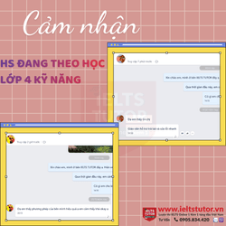 Uy tín đến từ feedback của các bạn học sinh trong giai đoạn đầu học 😘😘 =============== 🔥Trăm ngàn feedback yêu thương của HS IELTS TUTOR [https://www.ieltstutor.me/hall-of-fame] 🔥Một hai feedback thì có thể không tin nếu feedback lên đến hàng ngàn thì còn chờ gì nữa mà không liên lạc IELTS TUTOR =============== 📍IELTS TUTOR - Luyện thi IELTS ONLINE 1 kèm 1 đảm bảo đầu ra 📞 Hotline: 0905834420 (Điện thoại/Zalo)