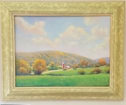 Warwick Farm 9" x 12" Oil on canvas, $150