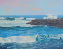Avon Breakers 18" x 24" Oil on canvas $250