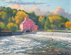 Clinton Water Wheel, 14" x 18" $200