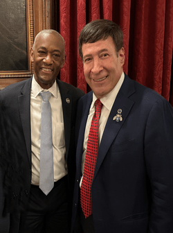 Mark Simone and NY FBI Director James Smith