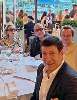 Dinner with Clive Davis and Michael Riedel