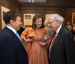 With Lally Weymouth and Warren Buffett