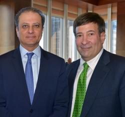 Mark Simone and US Attorney Preet Bharara
