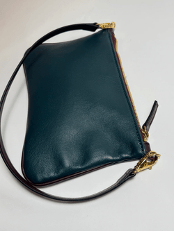 Italian Leather Convertible Pouch Shoulder Bag – Made in Italy