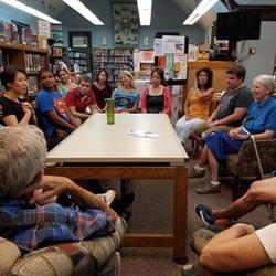 Talking about Reiki at the Crestwood Library - August 2016