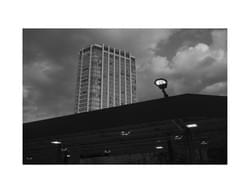 ガソリンスタンド越しの芝プリンス