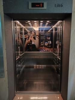 Lift interior Back Wall Graphic