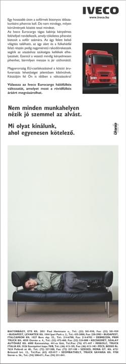 Iveco sajtóhirdetés