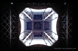 Eiffel Tower from below, Paris