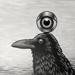 "Crow with Eye"  (2023)