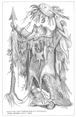 "Medicine Man after G_Catlin" (2018)