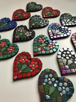 Selection of 8 cms Hearts