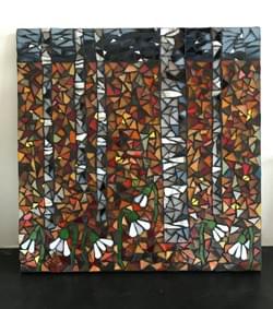 Birch Forest, 30 x 30 cms