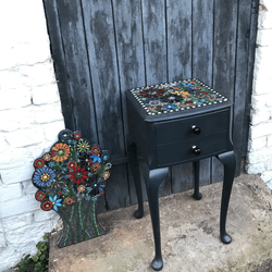 Upcycled Mosaic Top Table