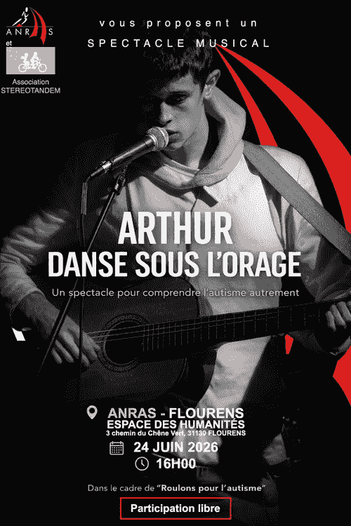 24 JUIN à 16 H Arthur danse sous l'orage à l'ANRAS à FLOURENS
