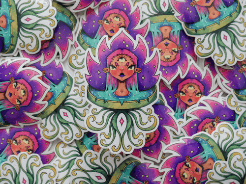 Vinyl Sticker - Water Lily