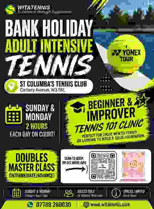 Bank Holiday Weekend Adult Intensive for Improvers & Intermediate DMC